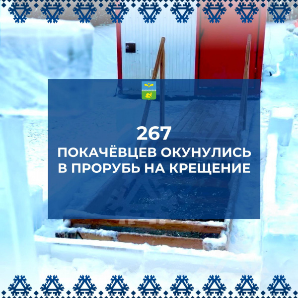 Ежегодная статистика посещения купели на Крещение.