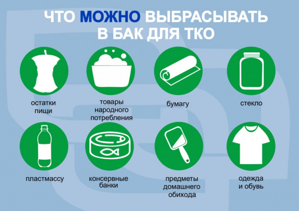 Что можно выбрасывать в бак для ТКО - информация для дачников. Что можно выбрасывать в бак для ТКО - информация для дачников.