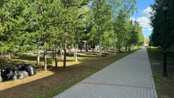 Генеральная уборка в сквере Таёжном. Генеральная уборка в сквере Таёжном.