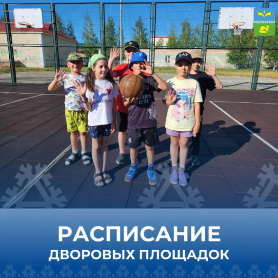 Расписание дворовых площадок для детей. Расписание дворовых площадок для детей.